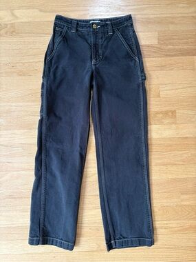 Tna Black Carpenter Wide Leg Jeans Size 00
